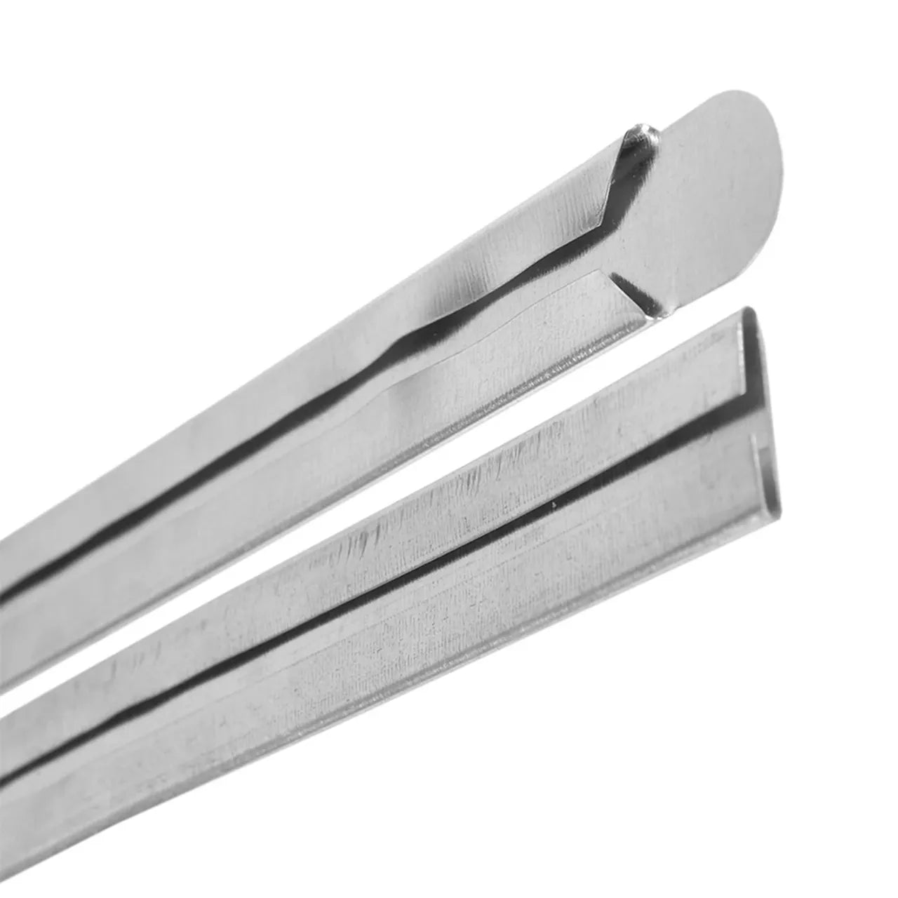 Close-up of the 60 in. Drive Cleat by Go Build, The Fastest Way To Build, showcasing its sleek, modern galvanized steel design against a white background.